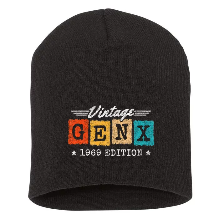 Gen X Generation Gen Xer Born 1969 Gen X 1969 Birthday Short Acrylic Beanie