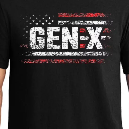 Generation X Gen Xer Gen X American Flag Gen X Pajama Set