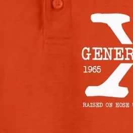 Generation X Gen X Raised On Hose Water And Neglect Nostalgia Dry Zone Grid Performance Polo