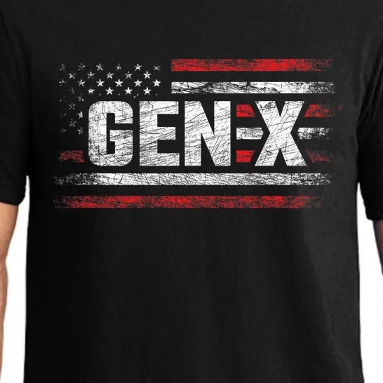 Generation X Gen Xer Gen X American Flag Gen X Pajama Set