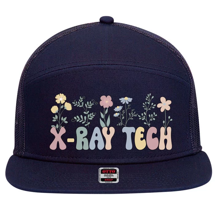 Groovy Xfunny Giftray Technologist Flowers Xfunny Giftray Tech Funny Gift 7 Panel Mesh Trucker Snapback Hat