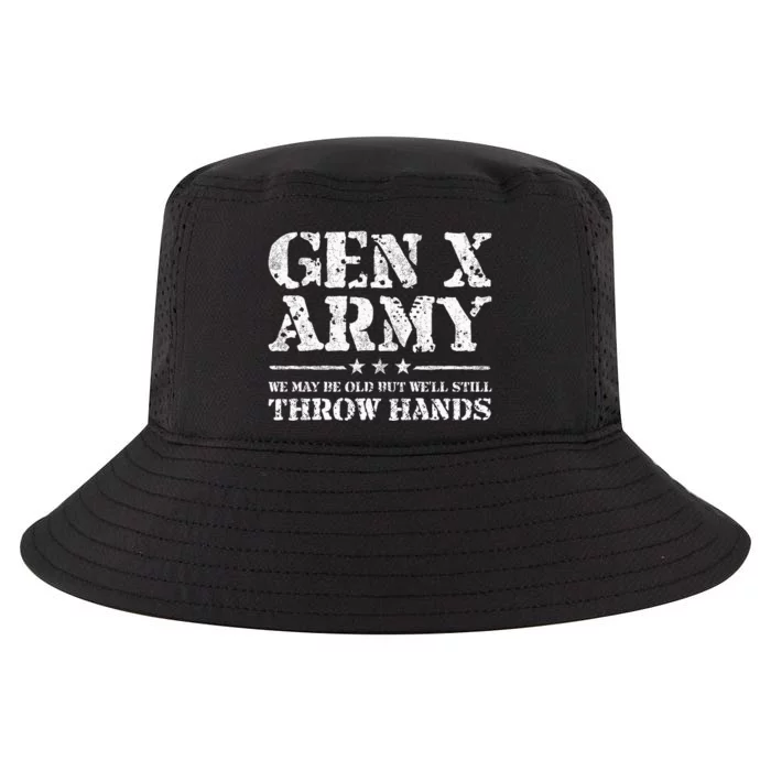 Gen X Gen Xer Generation X Throw Hands Funny Gen X Cool Comfort Performance Bucket Hat