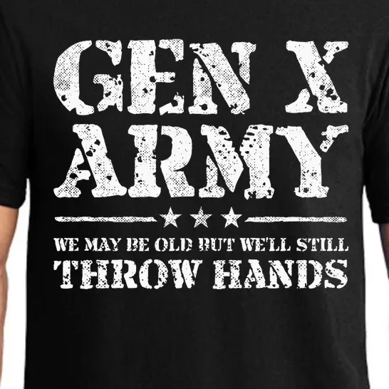 Gen X Gen Xer Generation X Throw Hands Funny Gen X Pajama Set