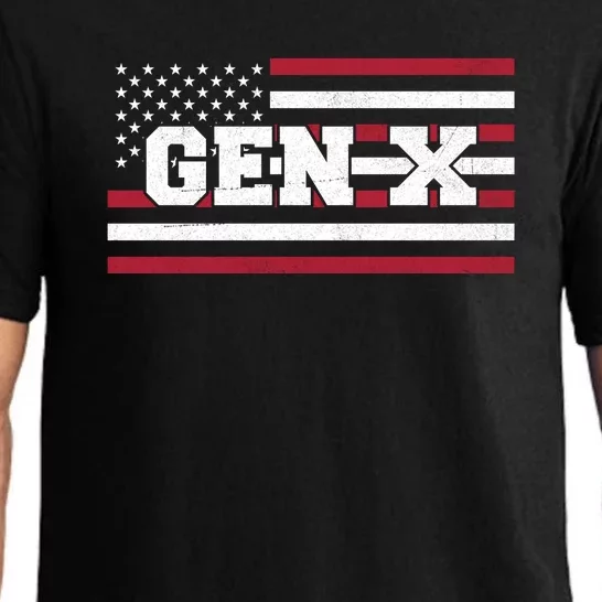 Generation X Gen Xer Gen X American Flag Gen X Pajama Set