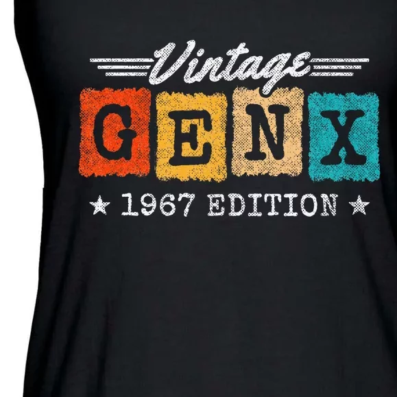 Gen X Generation Gen Xer Born 1967 Gen X 1967 Birthday Ladies Essential Flowy Tank