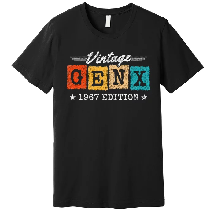 Gen X Generation Gen Xer Born 1967 Gen X 1967 Birthday Premium T-Shirt