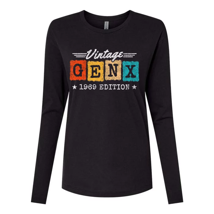 Gen X Generation Gen Xer Born 1969 Gen X 1969 Birthday Womens Cotton Relaxed Long Sleeve T-Shirt