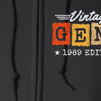 Gen X Generation Gen Xer Born 1969 Gen X 1969 Birthday Full Zip Hoodie