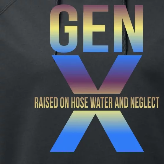 Generation X Gen X Raised On Hose Water Performance Fleece Hoodie