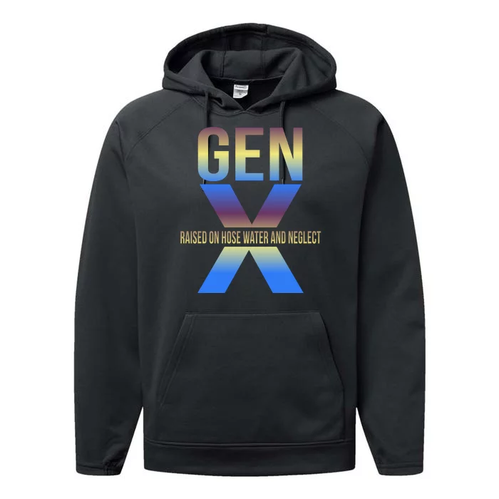 Generation X Gen X Raised On Hose Water Performance Fleece Hoodie