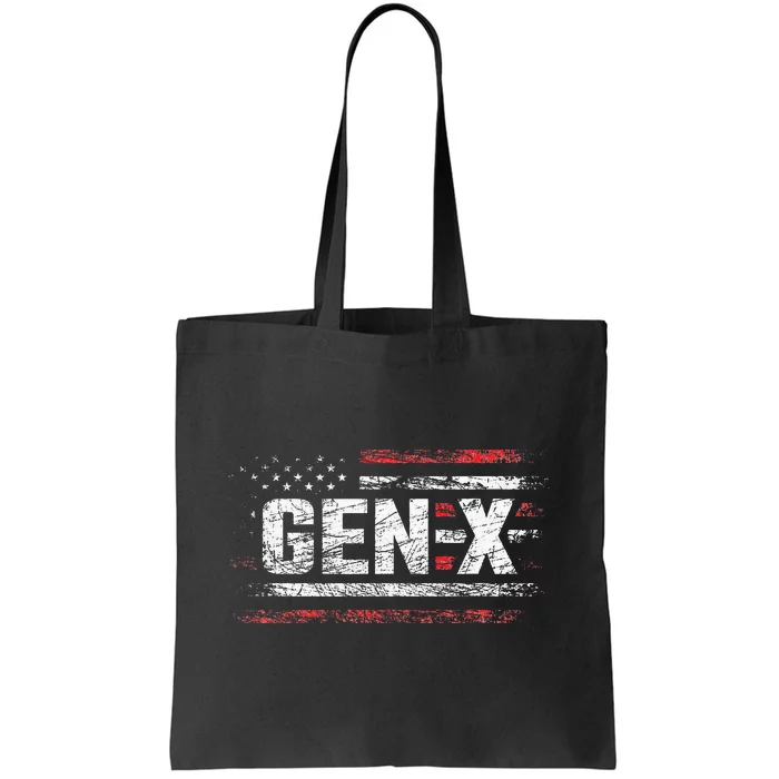 Generation X Gen Xer Gen X American Flag Gen X Tote Bag