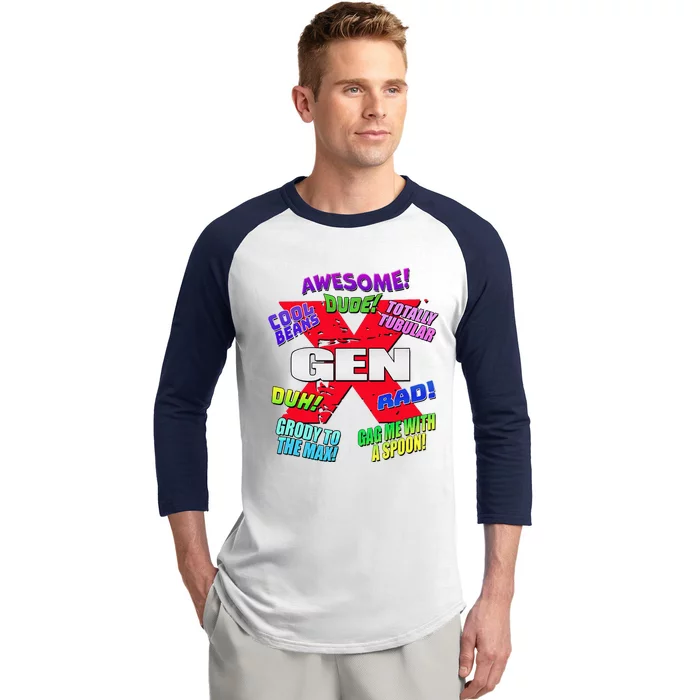 Gen X Jargon Baseball Sleeve Shirt