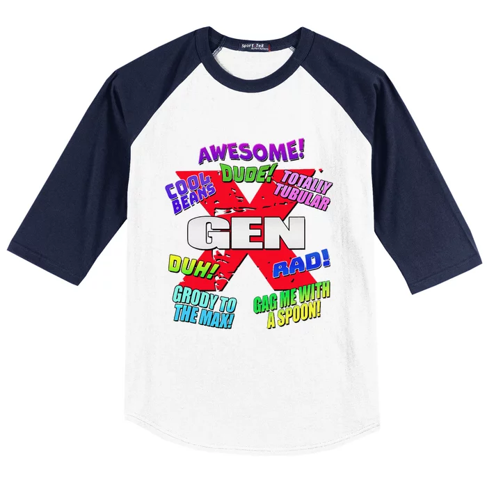 Gen X Jargon Baseball Sleeve Shirt