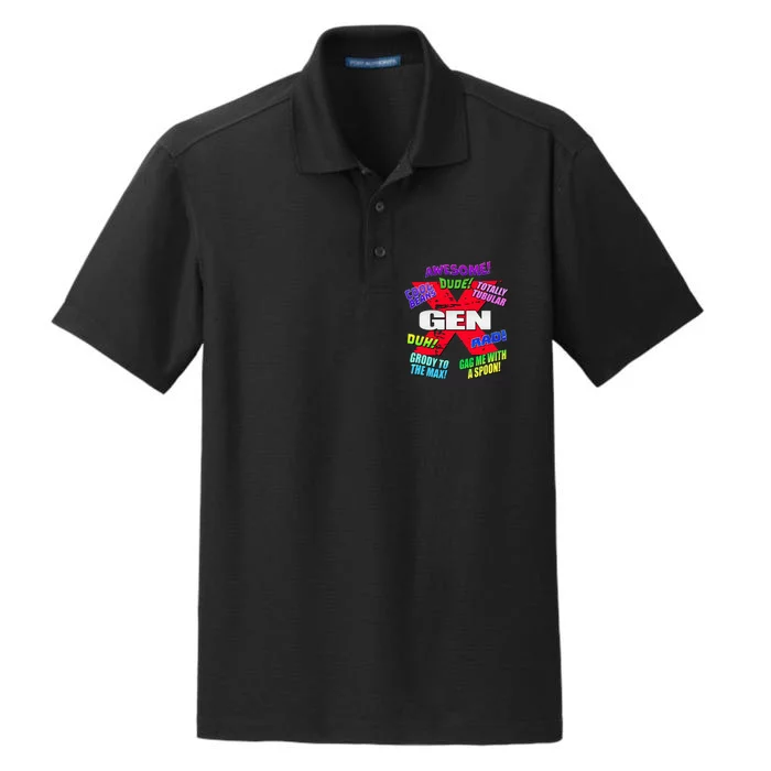 Gen X Jargon Dry Zone Grid Performance Polo