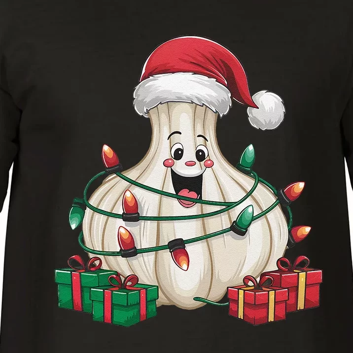 Garlic Xmas Lighting Funny Garlic Christmas Comfort Colors T-Shirt