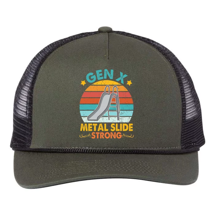 Gen X Metal Slide A Strong Retro Rope Trucker Hat Cap