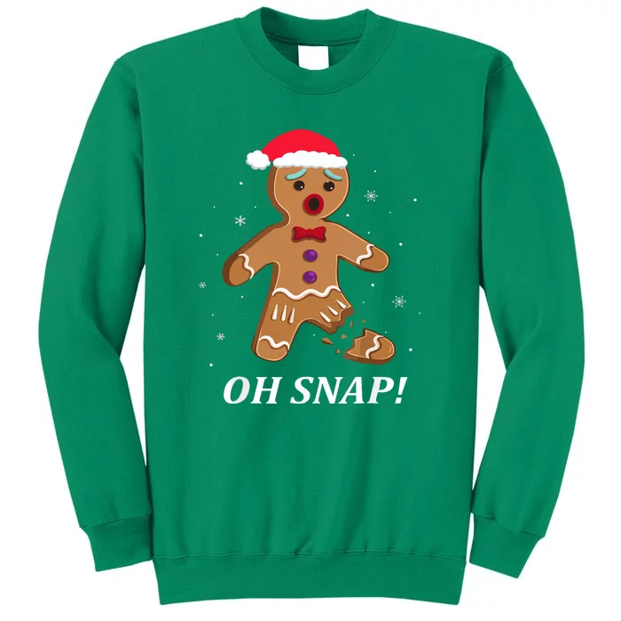 Gingerbrecute Xmas Man Oh Snap Christmas Cookie Costume Baking Team Gift Sweatshirt