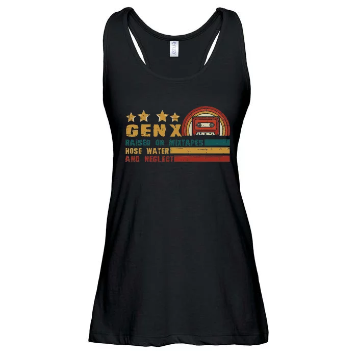 Gen X Nostalgia Raised On Mixtapes And Hose Water Ladies Essential Flowy Tank