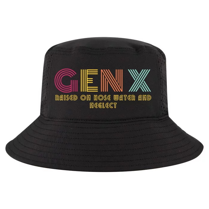 Gen X Raised On Hose Water And Neglect Funny Generation X Cool Comfort Performance Bucket Hat