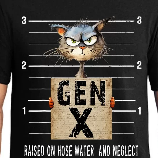 Gen X Raised On Hose Water And Neglect Funny Gen X Pajama Set