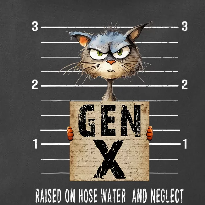 Gen X Raised On Hose Water And Neglect Funny Gen X Zip Tote Bag