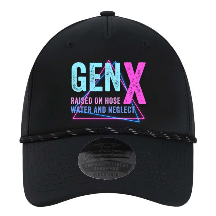 Gen X Raised On Hose Water And Neglect Funny Meme Vintage Generation X Performance The Dyno Cap