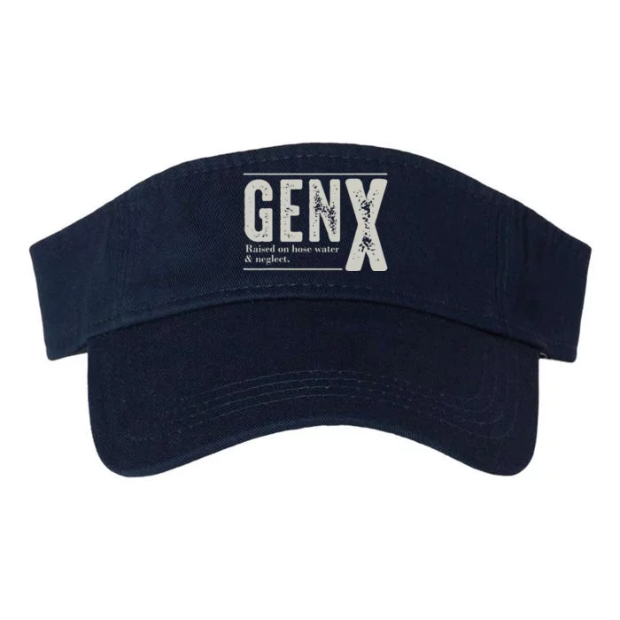 Gen X Raised On Hose Water And Neglect Humor Generation X Valucap Bio-Washed Visor