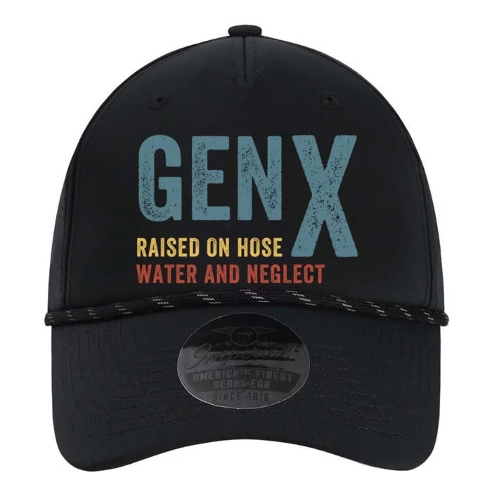 Gen X Raised On Hose Water And Neglect Funny Meme Vintage Generation X Performance The Dyno Cap