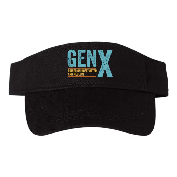 Gen X Raised On Hose Water And Neglect Retro Generation X Valucap Bio-Washed Visor