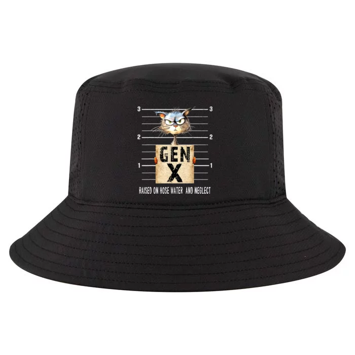 Gen X Raised On Hose Water And Neglect Funny Gen X Cool Comfort Performance Bucket Hat