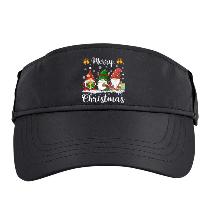 Gnomes Xmas Shirts Merry Christmas Adult Drive Performance Visor