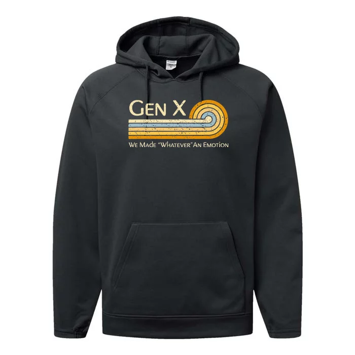 Gen X We Made Whatever An Emotion 1980s Performance Fleece Hoodie