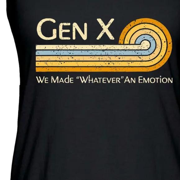 Gen X We Made Whatever An Emotion 1980s Ladies Essential Flowy Tank