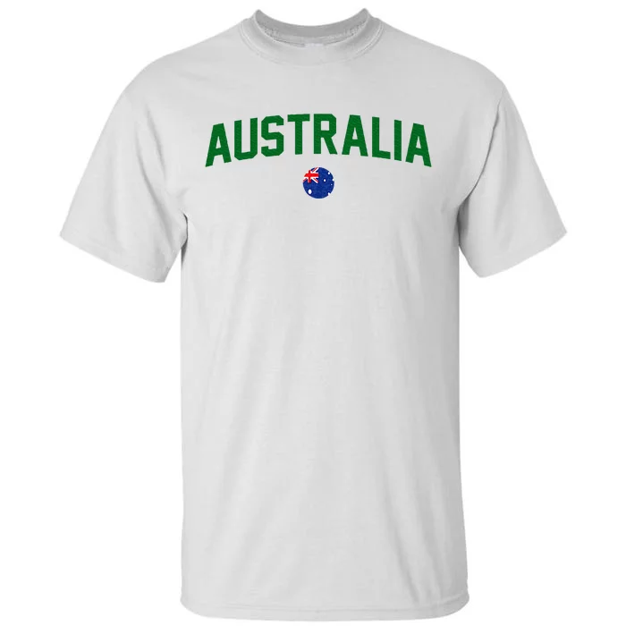 Green Yellow Australia Down Under Team Australia Flag Tall T-Shirt