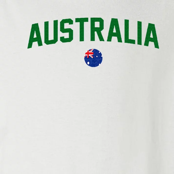 Green Yellow Australia Down Under Team Australia Flag Toddler Long Sleeve Shirt