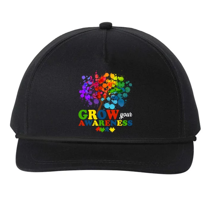 Grow Your Awareness Autism Tree Snapback Five-Panel Rope Hat