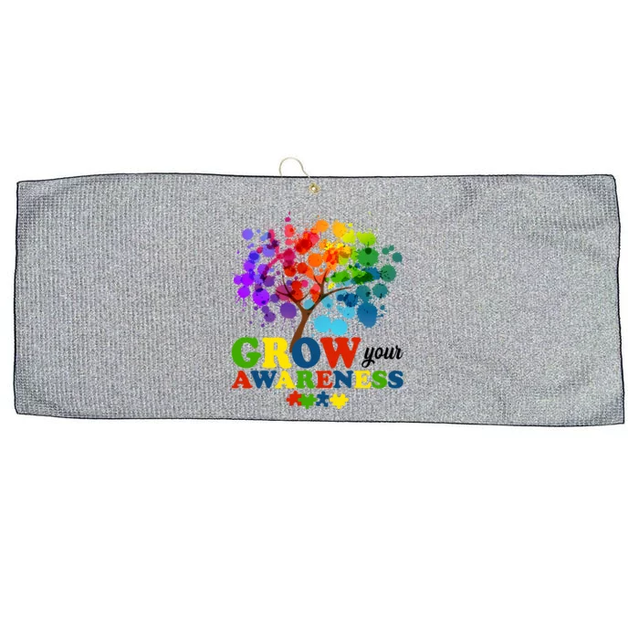 Grow Your Awareness Autism Tree Large Microfiber Waffle Golf Towel