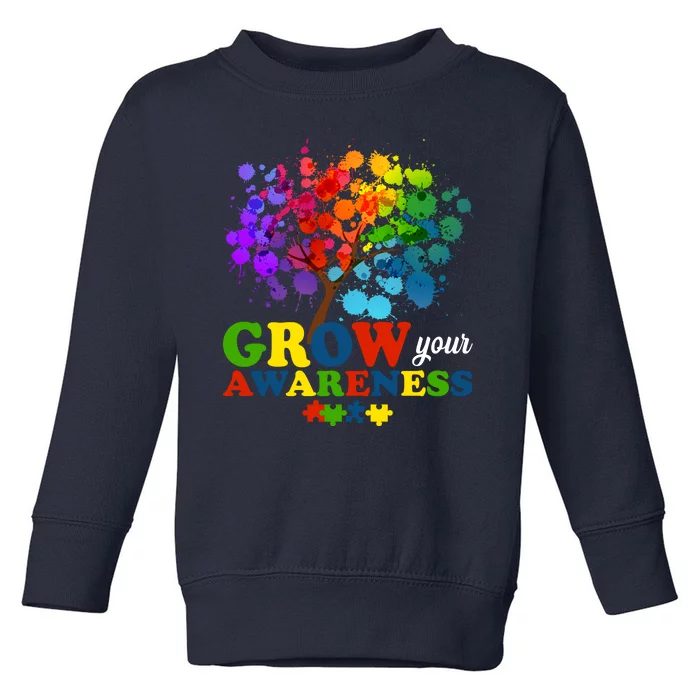 Grow Your Awareness Autism Tree Toddler Sweatshirt