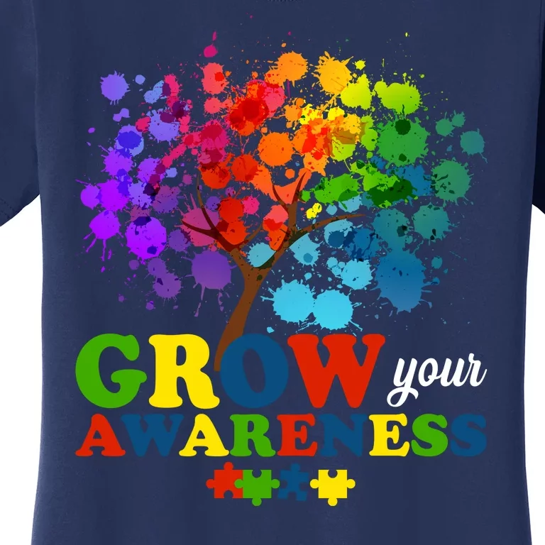 Grow Your Awareness Autism Tree Women's T-Shirt