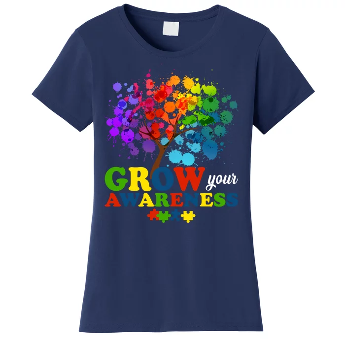 Grow Your Awareness Autism Tree Women's T-Shirt