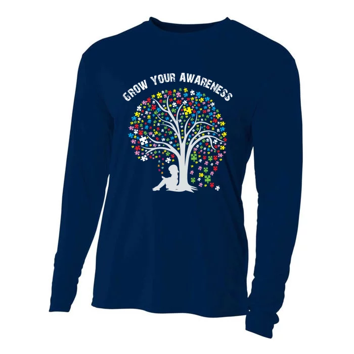 Grow Your Awareness Gift Cooling Performance Long Sleeve Crew