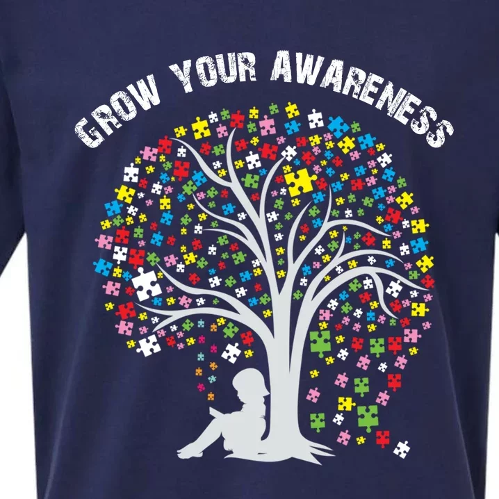 Grow Your Awareness Gift Sueded Cloud Jersey T-Shirt