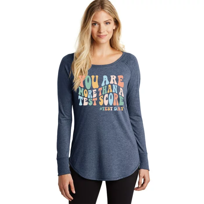 Groovy You Are More Than A Test Score Teacher Women's Perfect Tri Tunic Long Sleeve Shirt