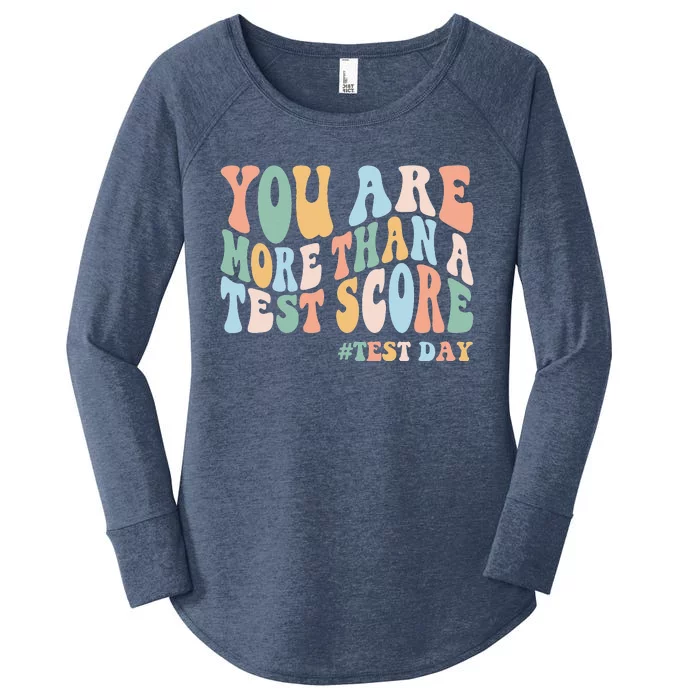 Groovy You Are More Than A Test Score Teacher Women's Perfect Tri Tunic Long Sleeve Shirt