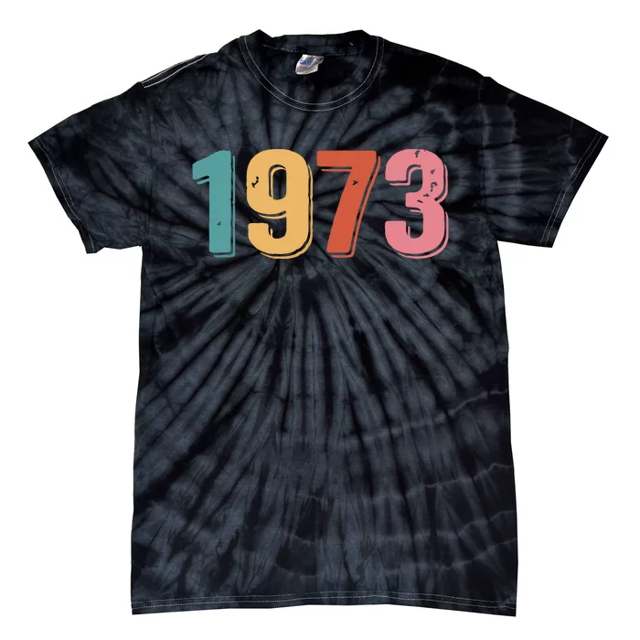 Gift Year Anniversary Vintage 1973 Tie-Dye T-Shirt