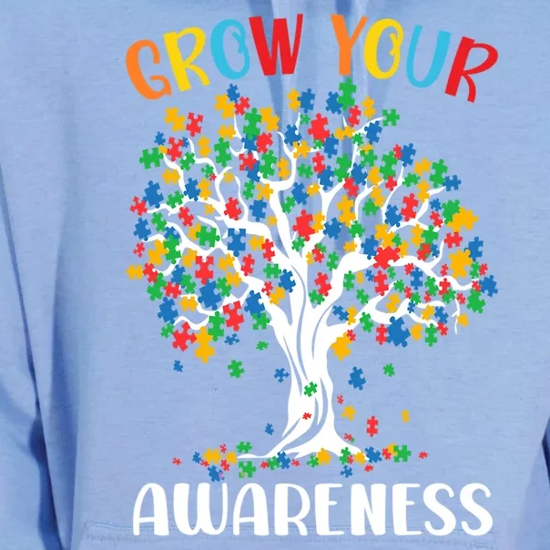 Grow Your Awareness Autism Tree Puzzle Gift Unisex Surf Hoodie