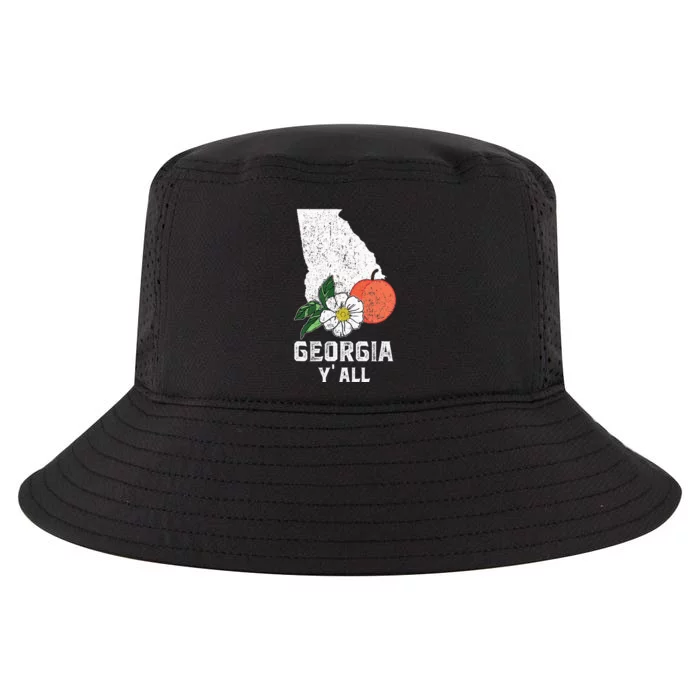 Georgia Y All Peach State Cherokee Rose Vacation Souvenir Cool Comfort Performance Bucket Hat