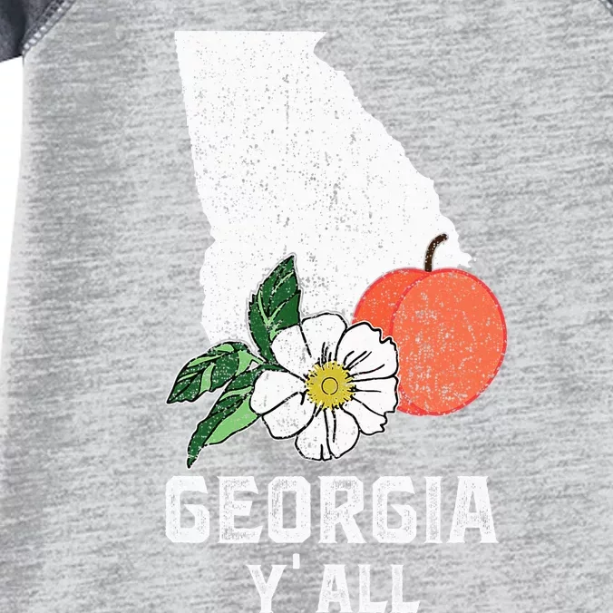 Georgia Y All Peach State Cherokee Rose Vacation Souvenir Infant Baby Jersey Bodysuit