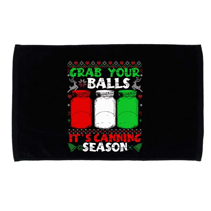 Grab Your Balls Canning Christmas Mason Jar Xmas Gifts Microfiber Hand Towel