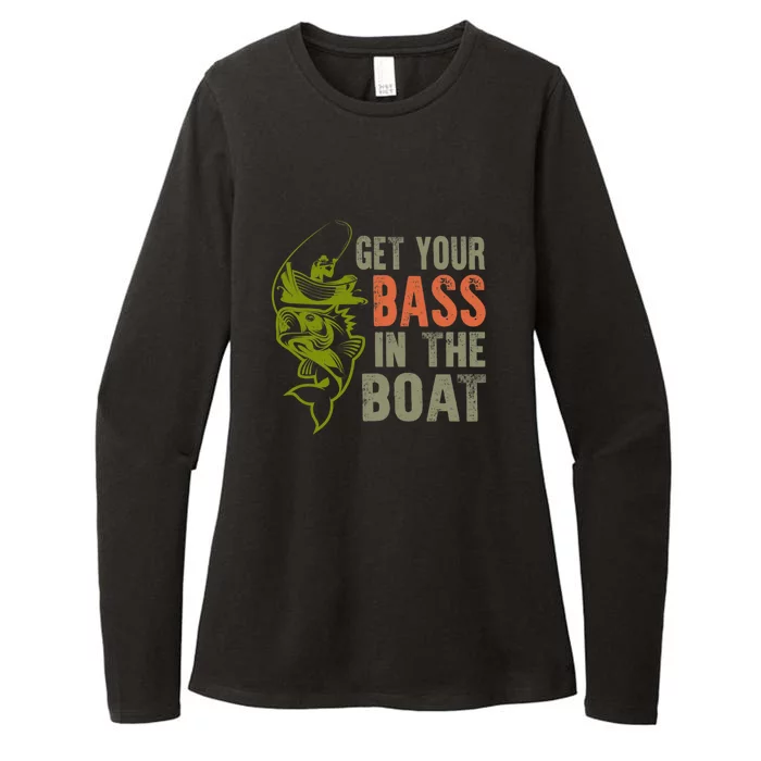 Get Your Bass In The Boat Fishing Father's Day Gift Womens CVC Long Sleeve Shirt